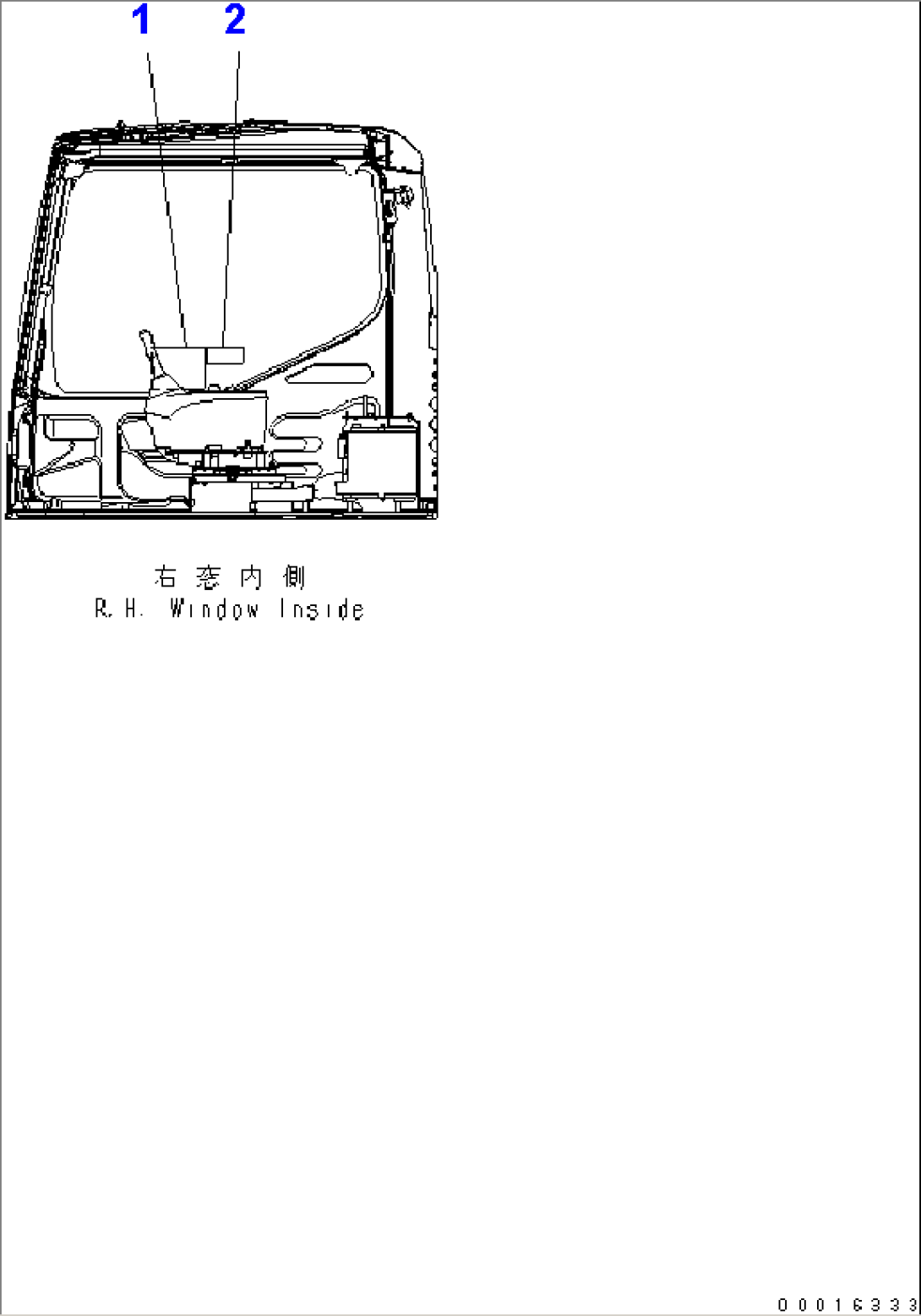 MARKS AND PLATES (SHIFT PATTERN) (FOR LOADER) (ENGLISH)