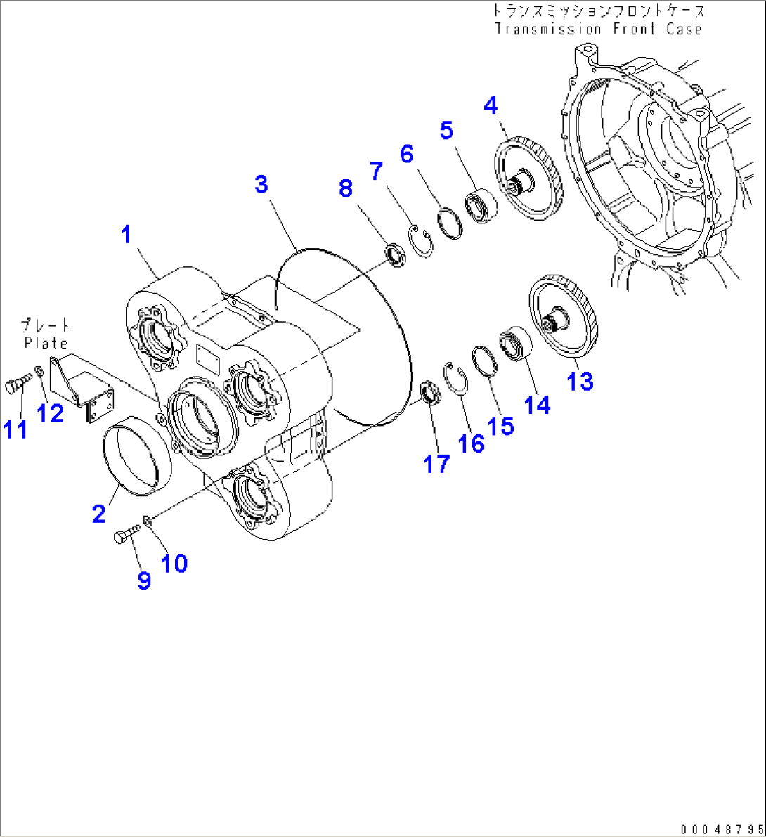TRANSMISSION (POWER TAKE OFF AND CHARGE PUMP)(#2001-)