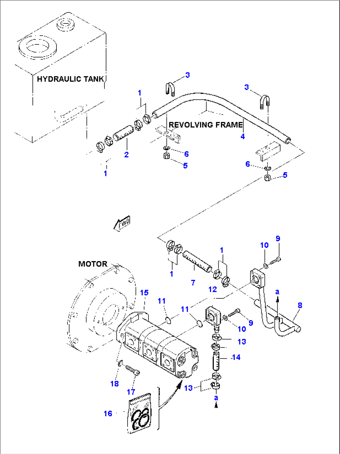 HYDRAULIC PIPING (SUCTION LINE)