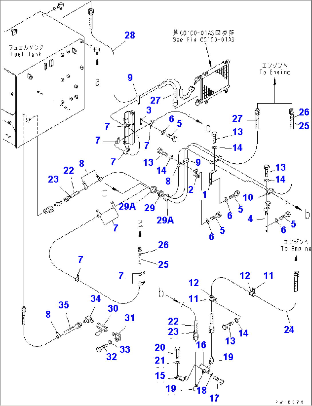 FUEL PIPING(#11001-)