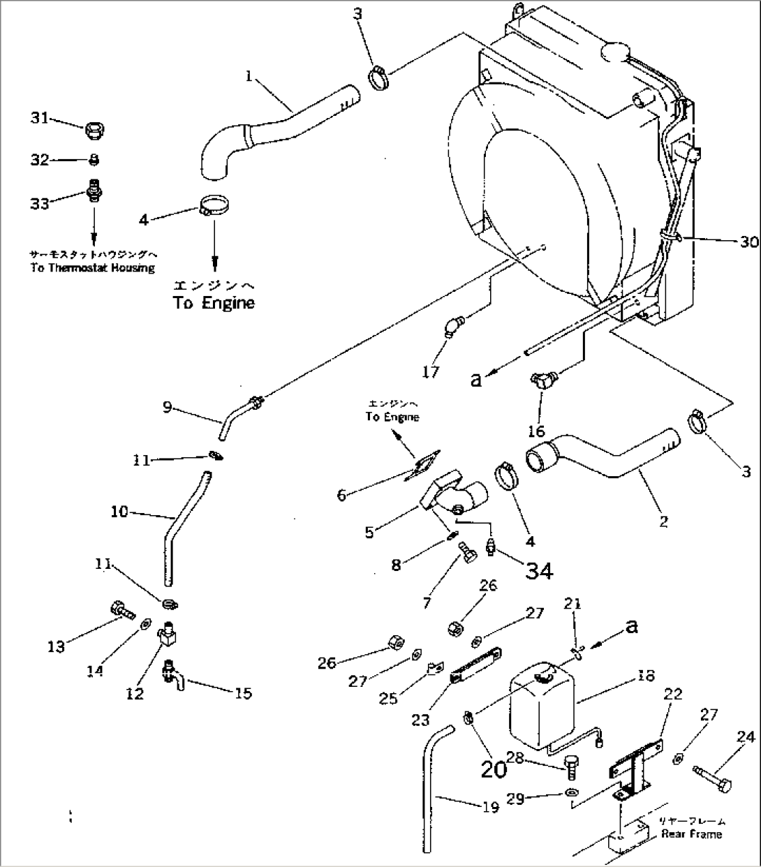 RADIATOR PIPING(#60043-)