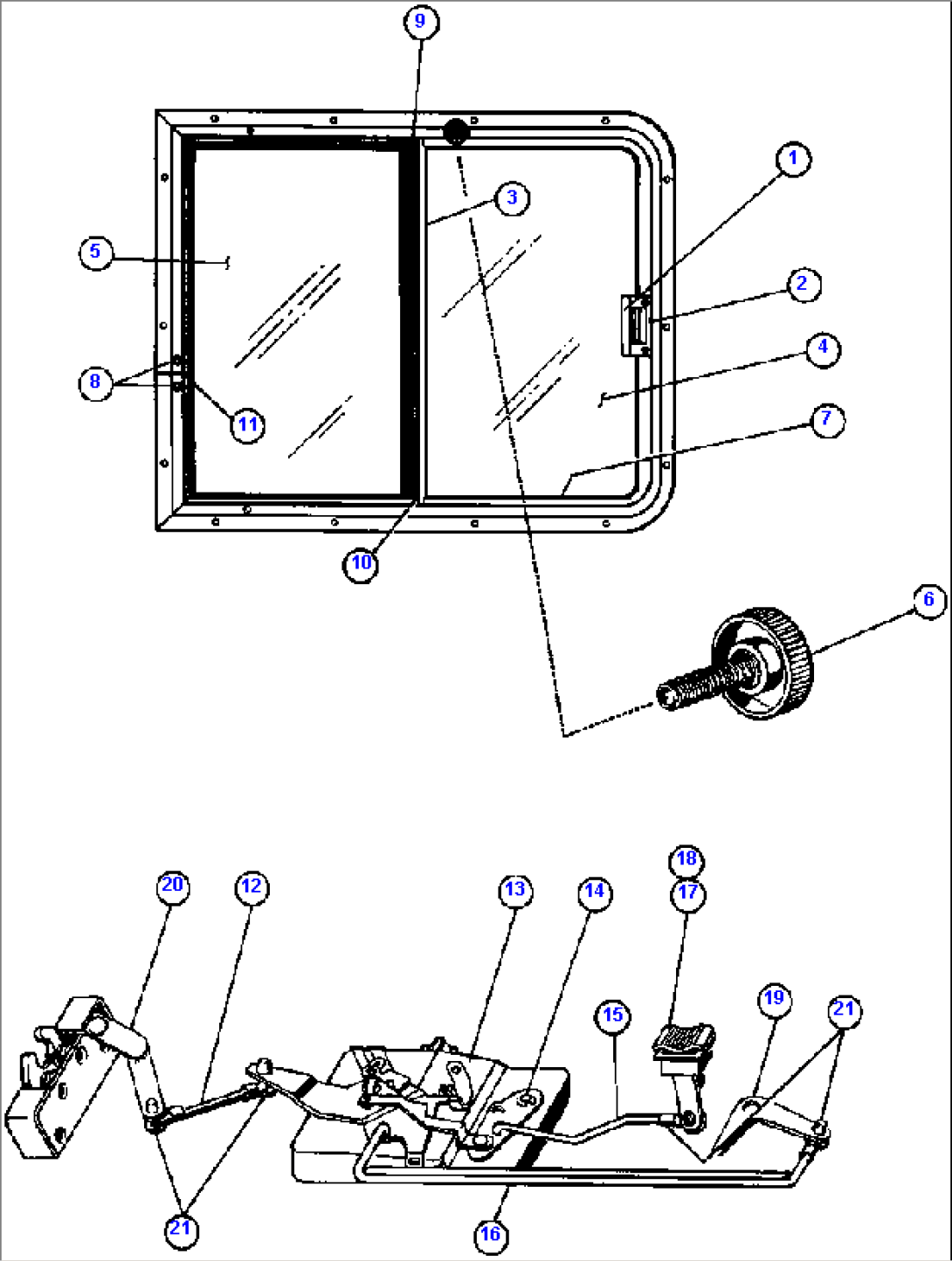 DOOR LINKAGE & SLIDING WINDOW