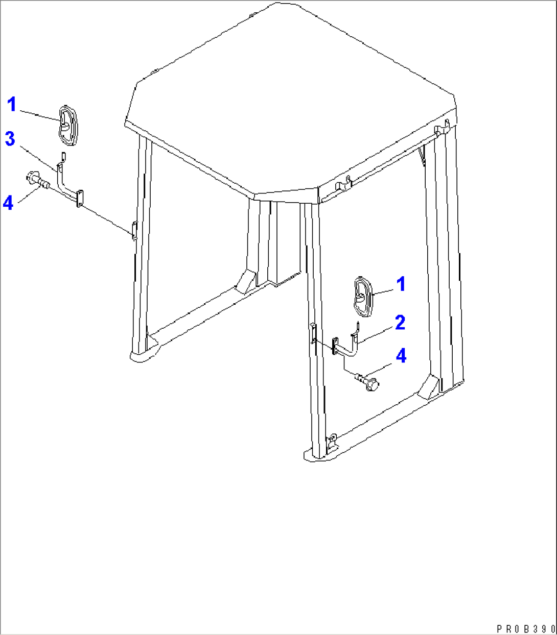 MIRROR (WITH ROPS CANOPY)