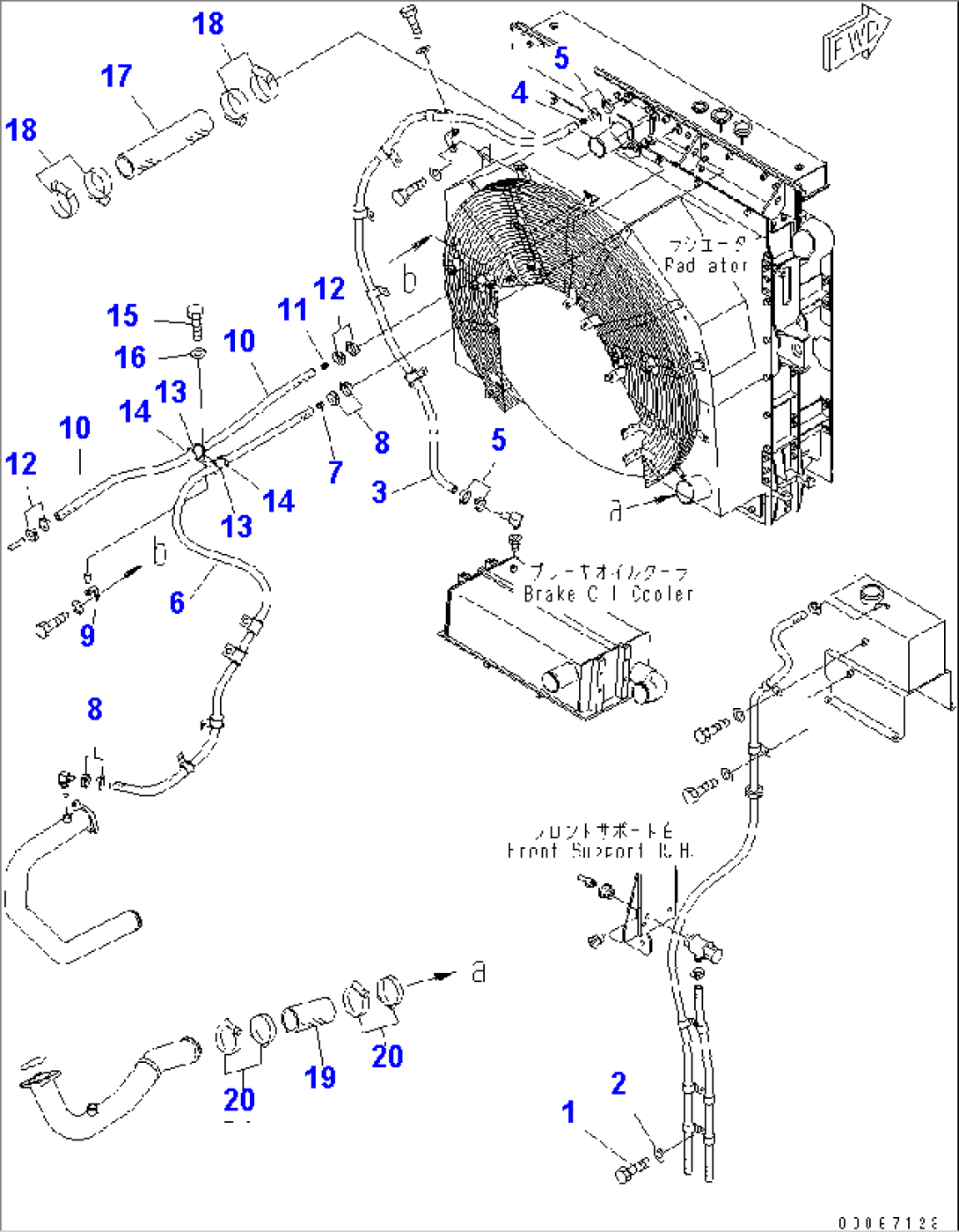 RADIATOR (COOLANT LINE) (1/2)(#10271-)