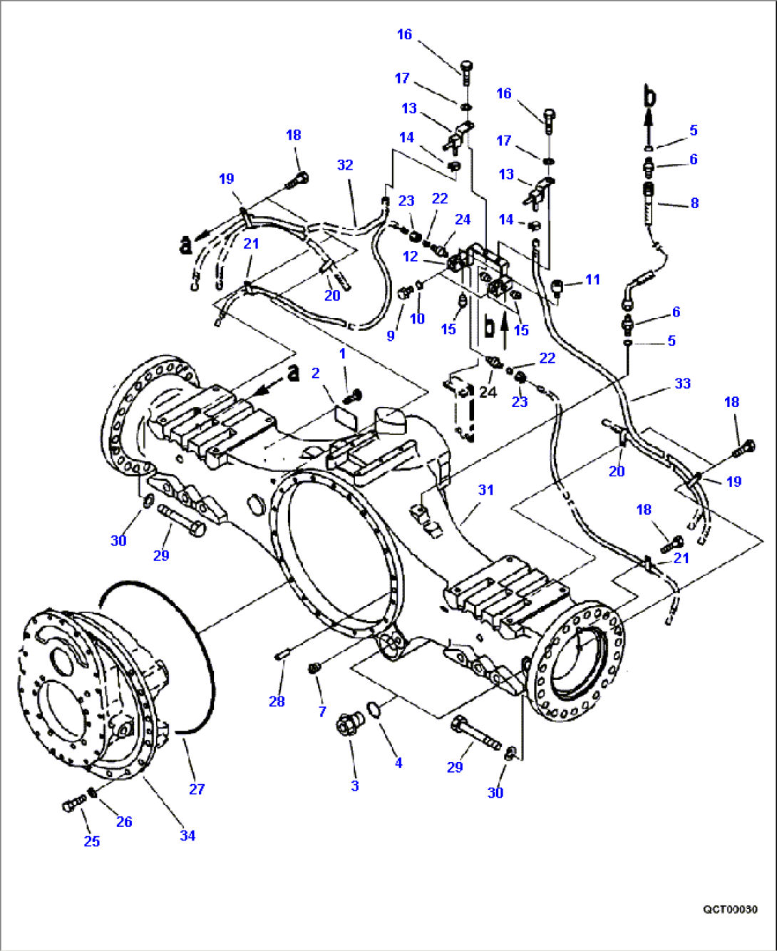 F3450-13A0 CENTER AXLE MOUNTING