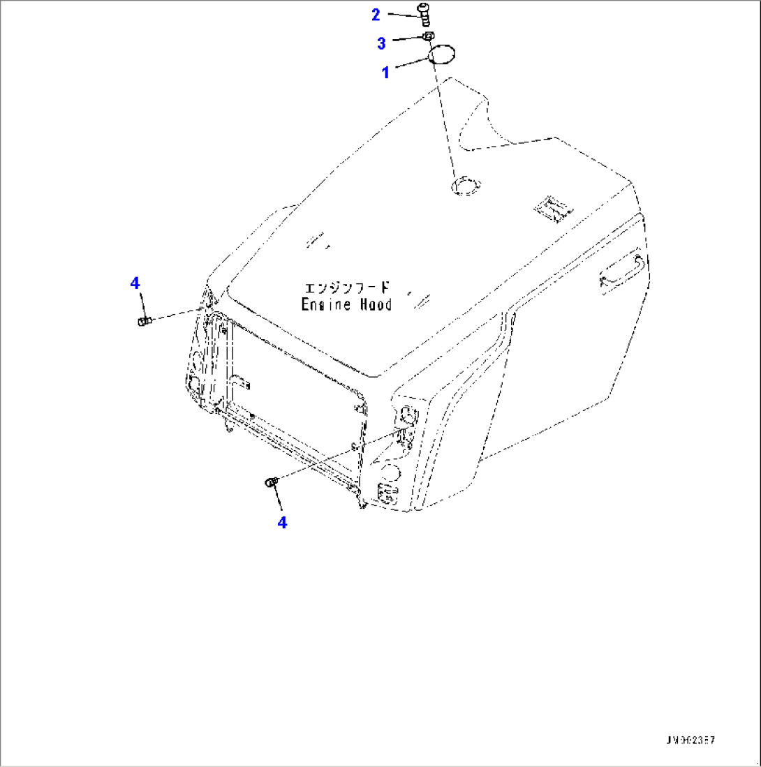Hood, Mounting Bracket (#10001-)