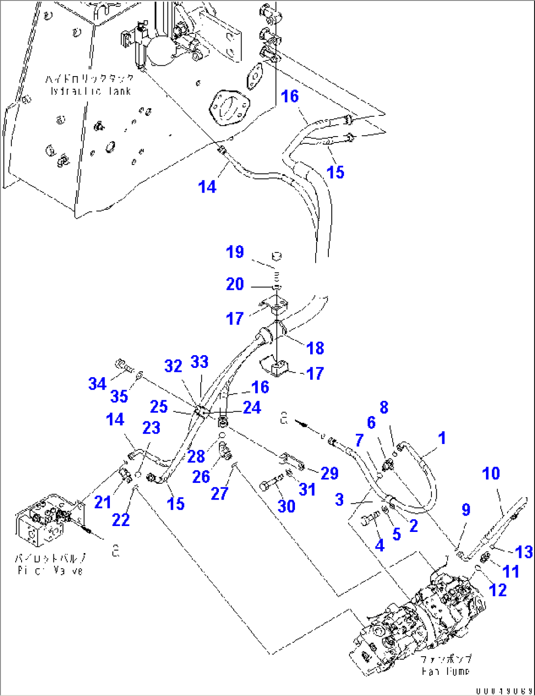FAN DRIVE LINE (DRAIN LINE)