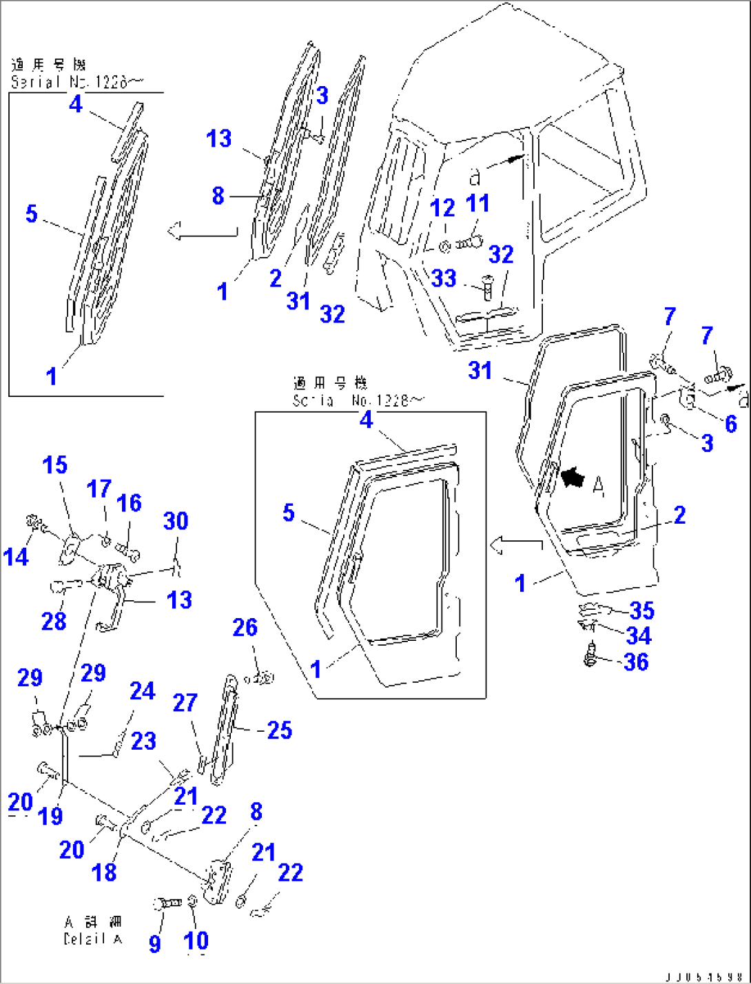 CAB (DOOR AND DOOR LOCK)