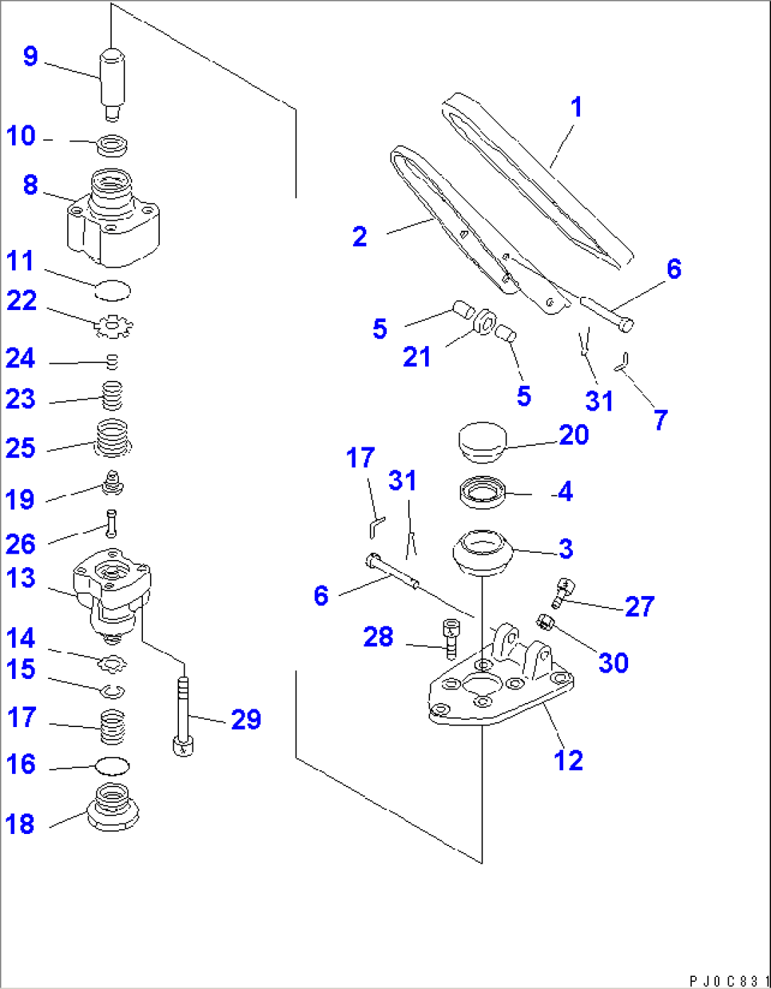SINGLE VALVE (INNER PARTS)