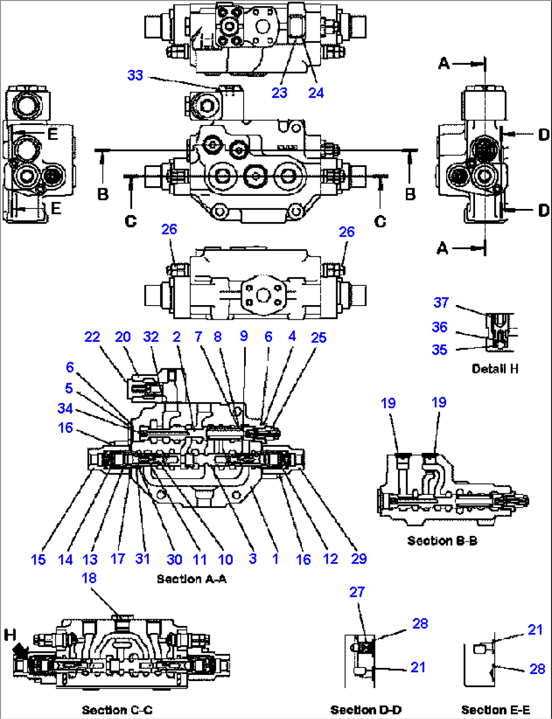 H0122-01A0 STEERING DEMAND VALVE FOR ORBITROL STEERING