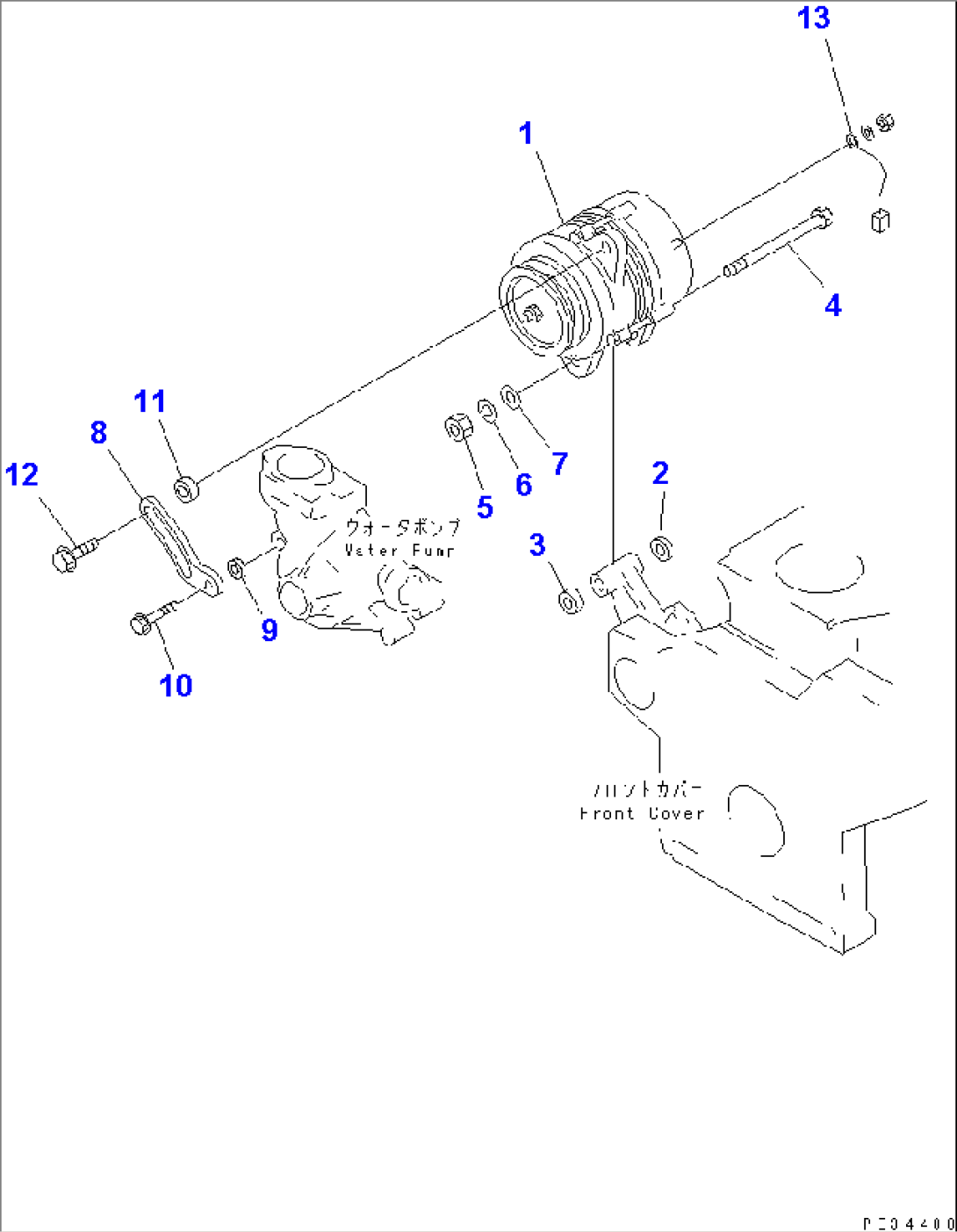 ALTERNATOR MOUNTING (25A)(#163446-)