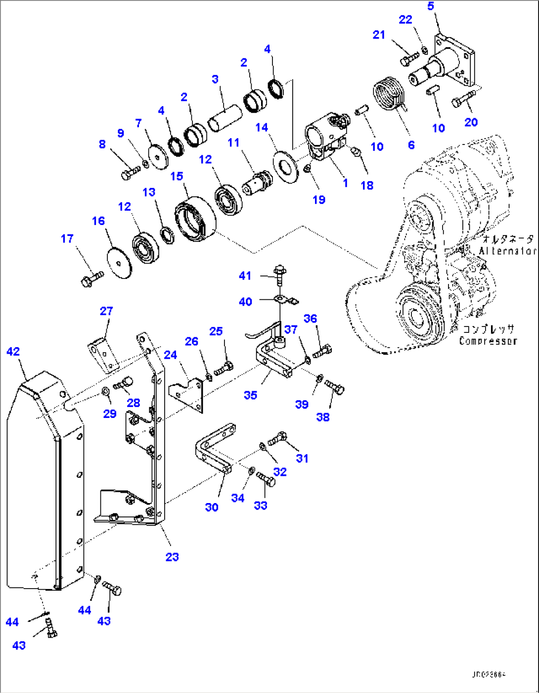 Alternator, Belt Tension and Safety Sensor (#610861-)