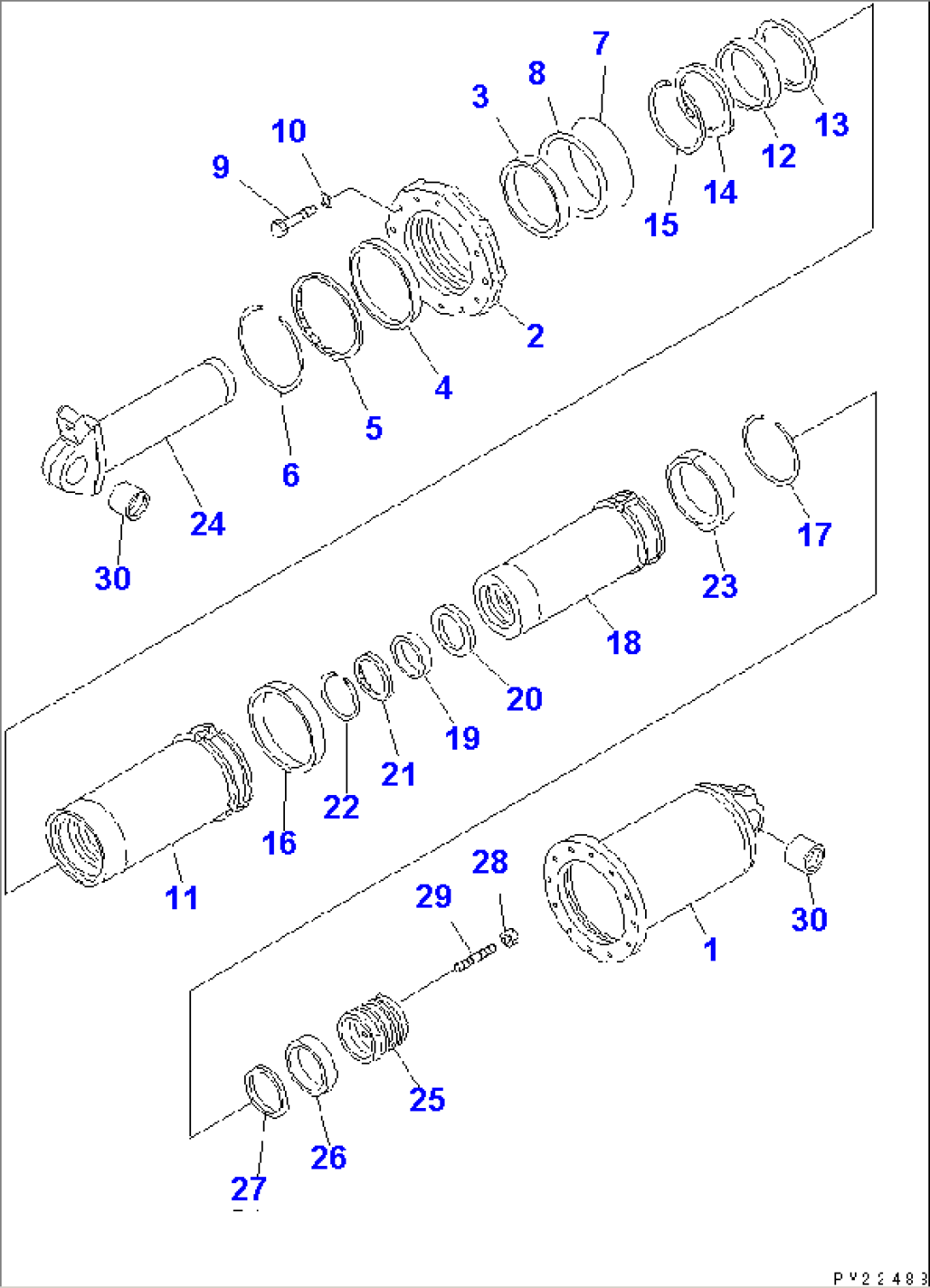 HOIST CYLINDER (INNER PARTS)