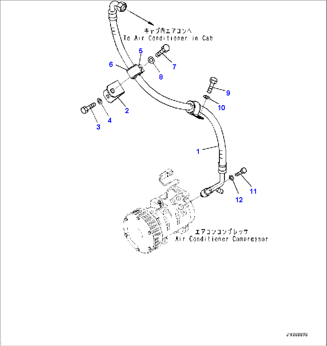 Radiator Group, Air Conditioner Piping (2/2) (#50001-)