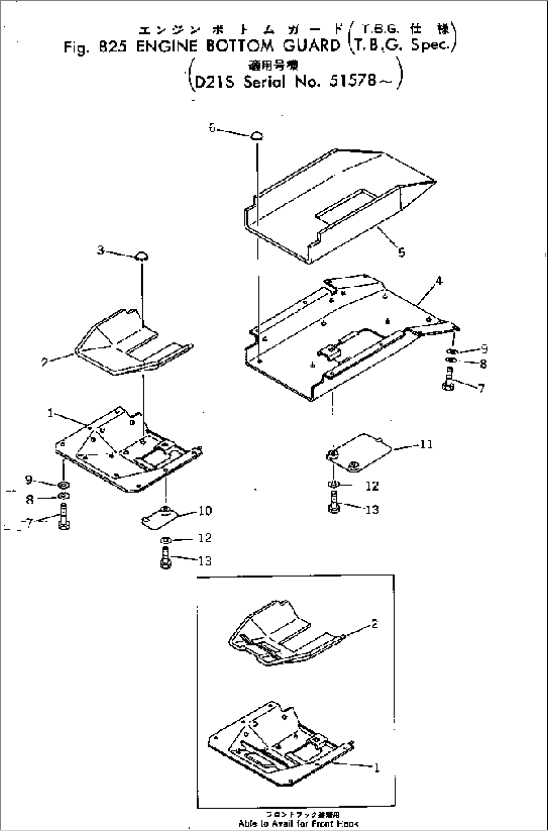 ENGINE BOTTOM GUARD (TBG SPEC.)(#51578-)