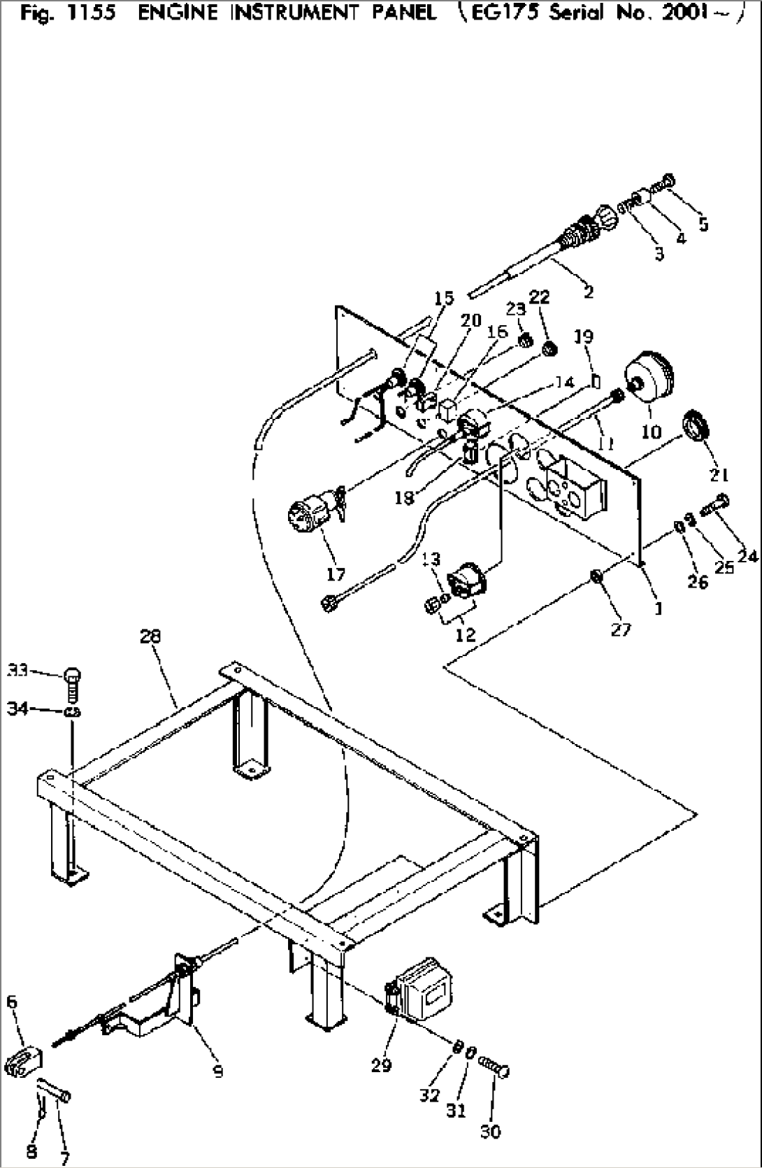 ENGINE INSTRUMENT PANEL