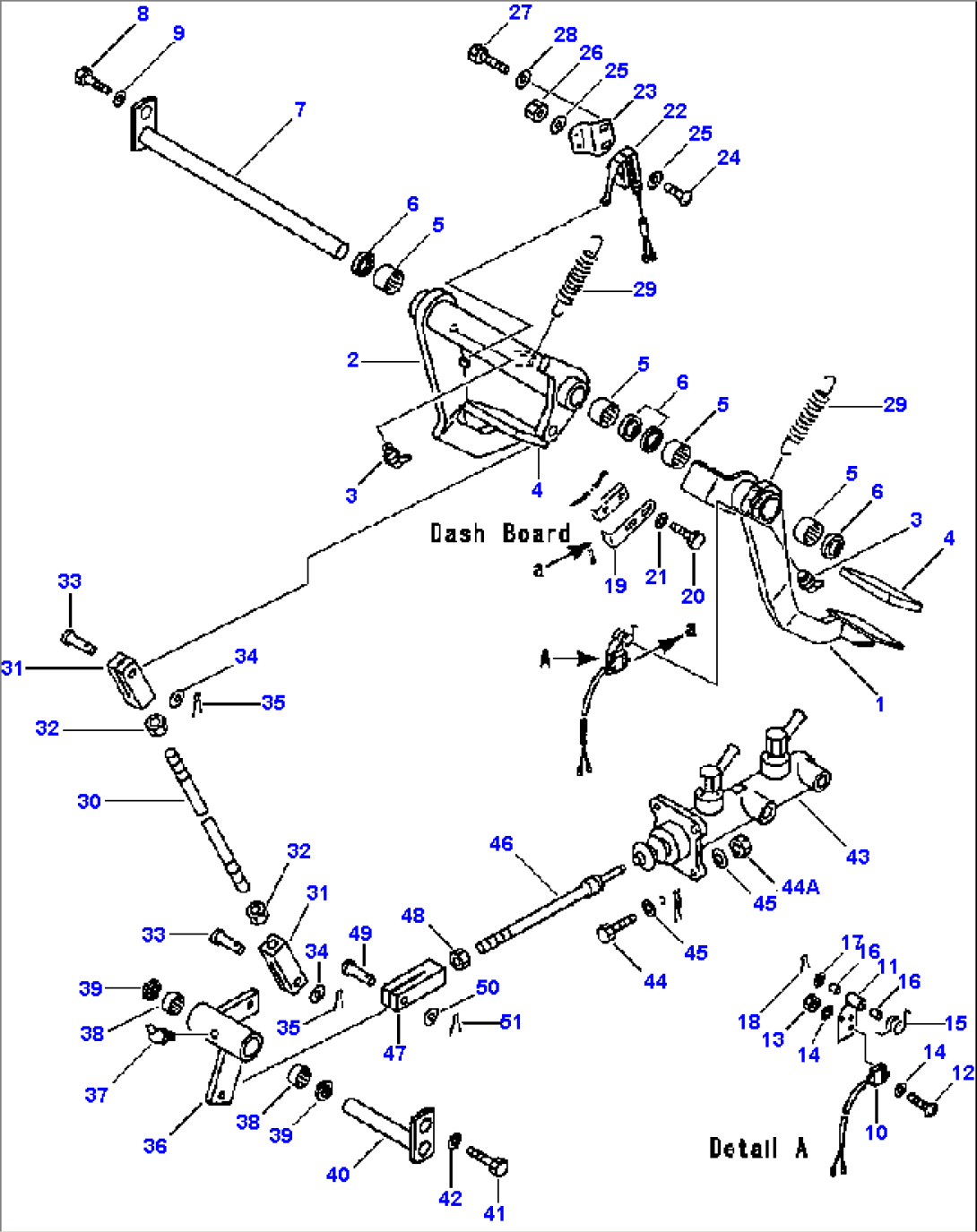 BRAKE PEDAL AND LINKAGE