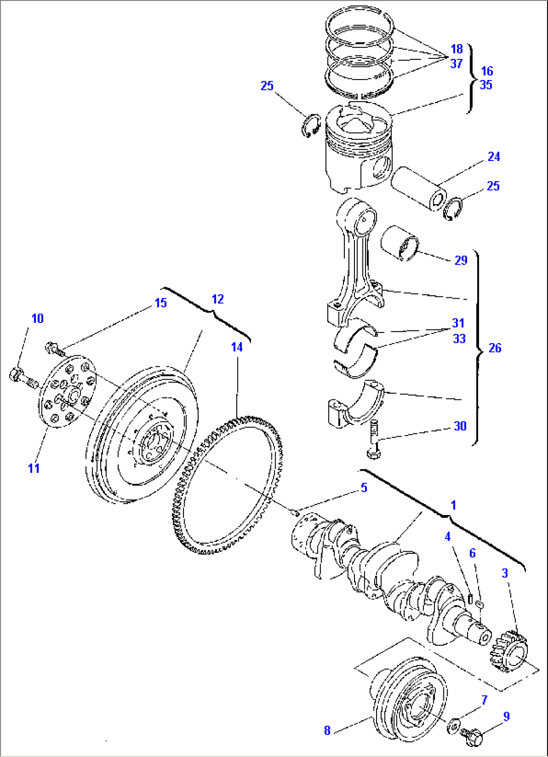 CRANKSHAFT & PISTON