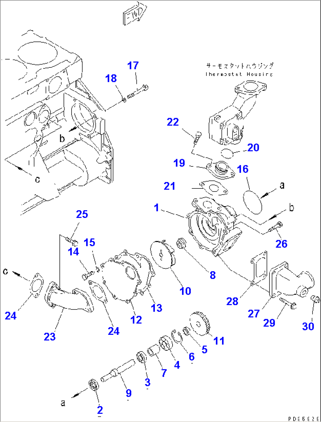 WATER PUMP(#75017-)