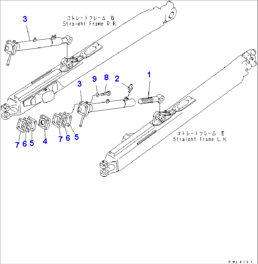 BRACE (RAKE DOZER)