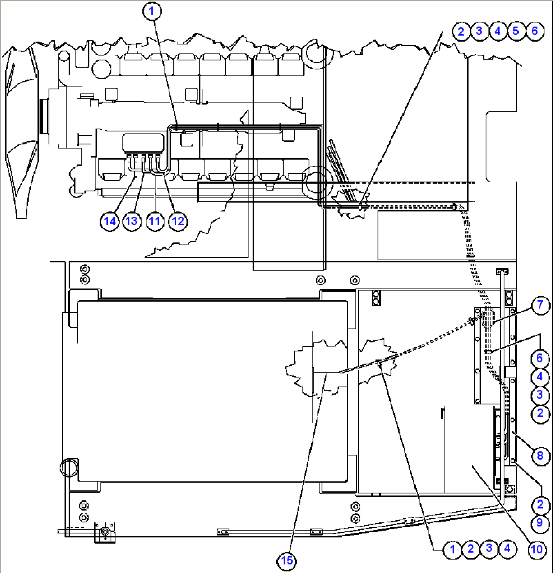 ENGINE WIRING (MTU) - 1