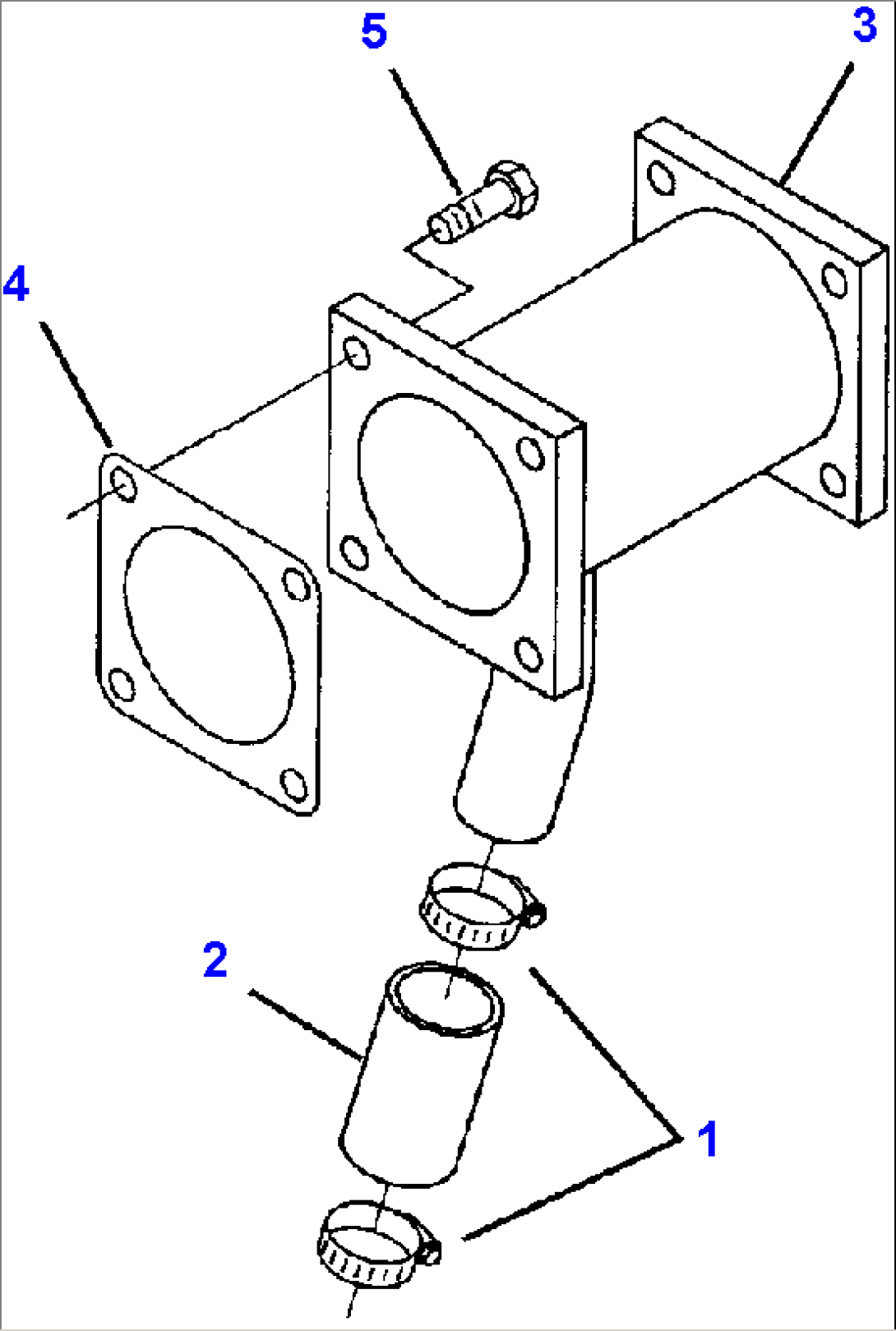 FIG. A3120-A7A1 TORQUE CONVERTER OIL COOLER CONNECTION