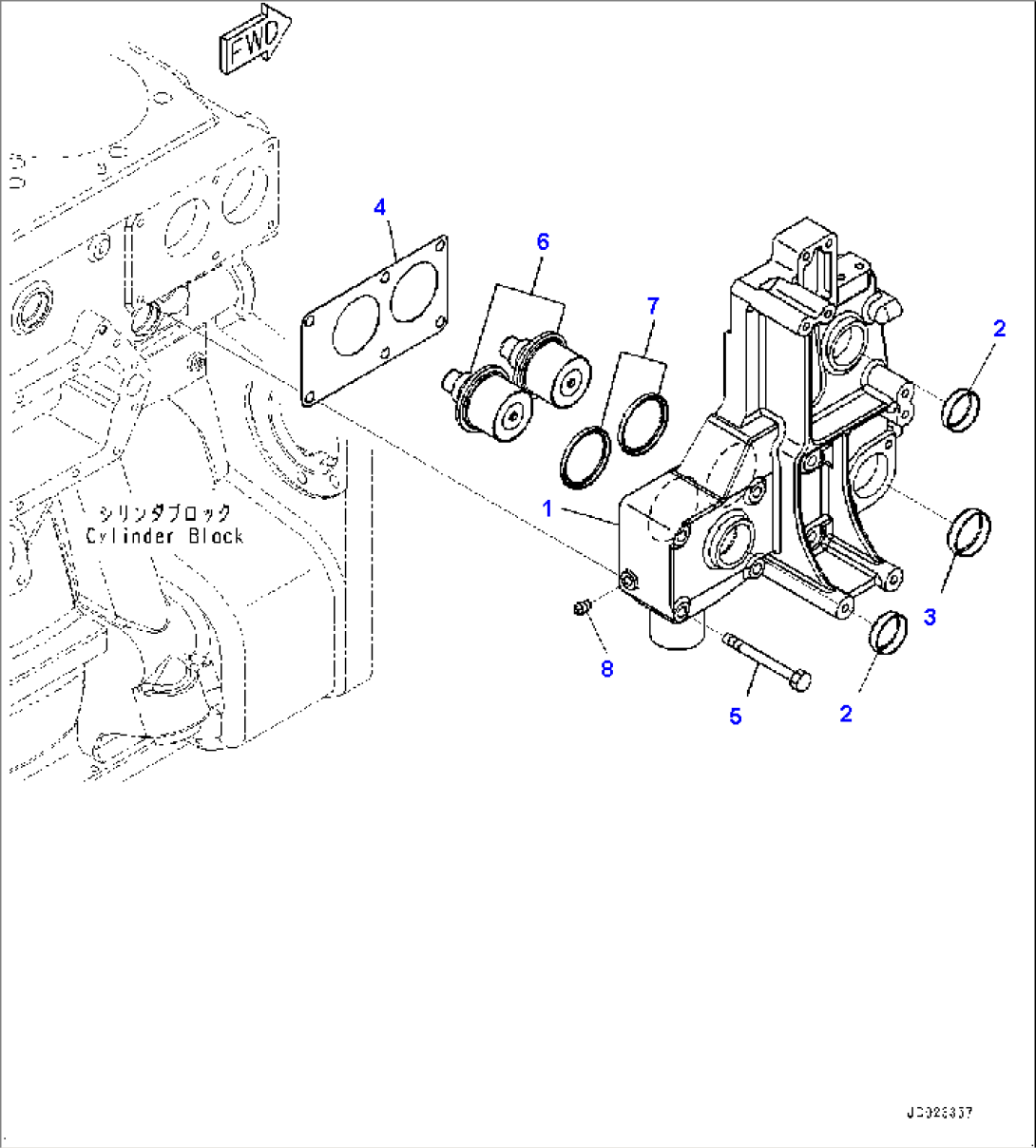 Thermostat and Thermostat Housing (#513388-)