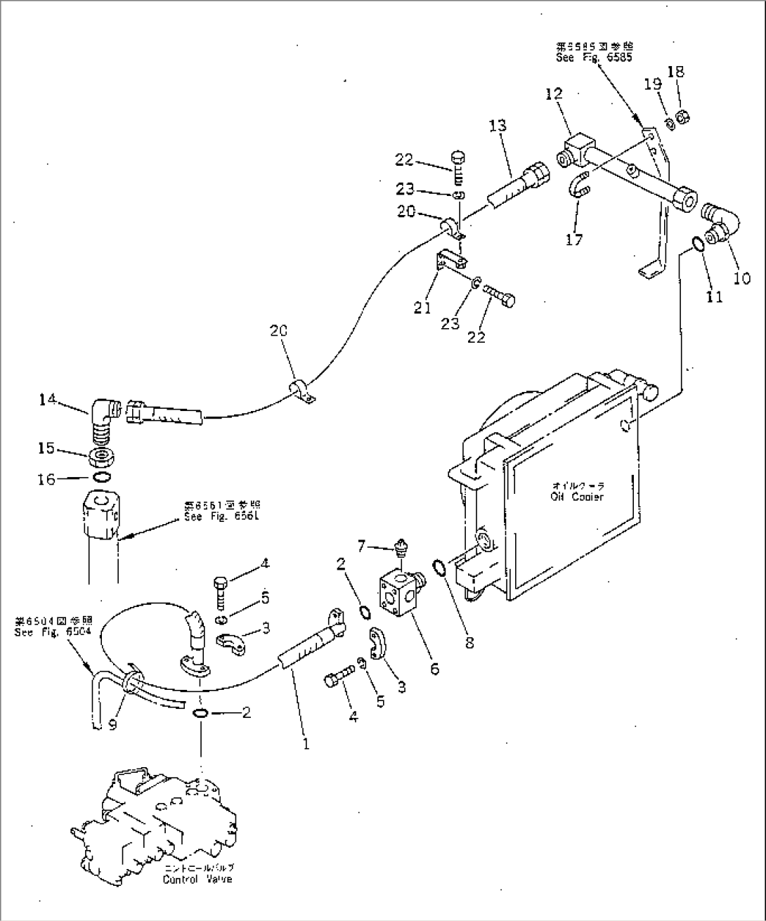 HYDRAULIC PIPING (OIL COOLER LINE) (FOR 3RD WINCH)