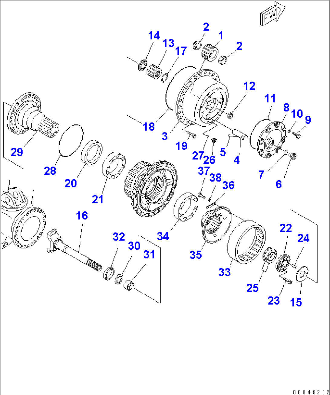 FRONT FINAL BRAKE (R.H.)(#2001-)