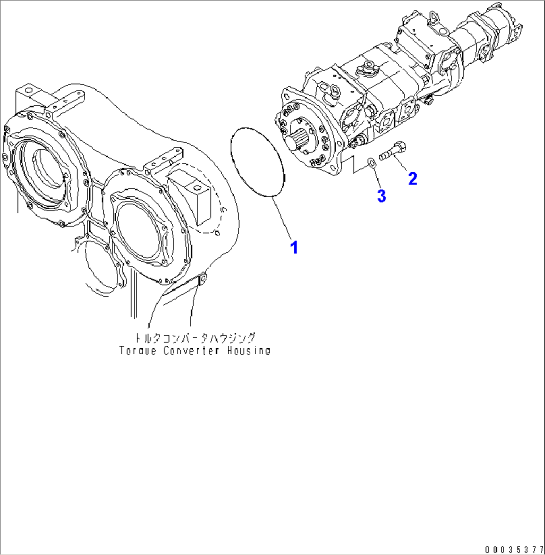 HYDRAULIC PUMP (STEERING PUMP MOUNTING PARTS)