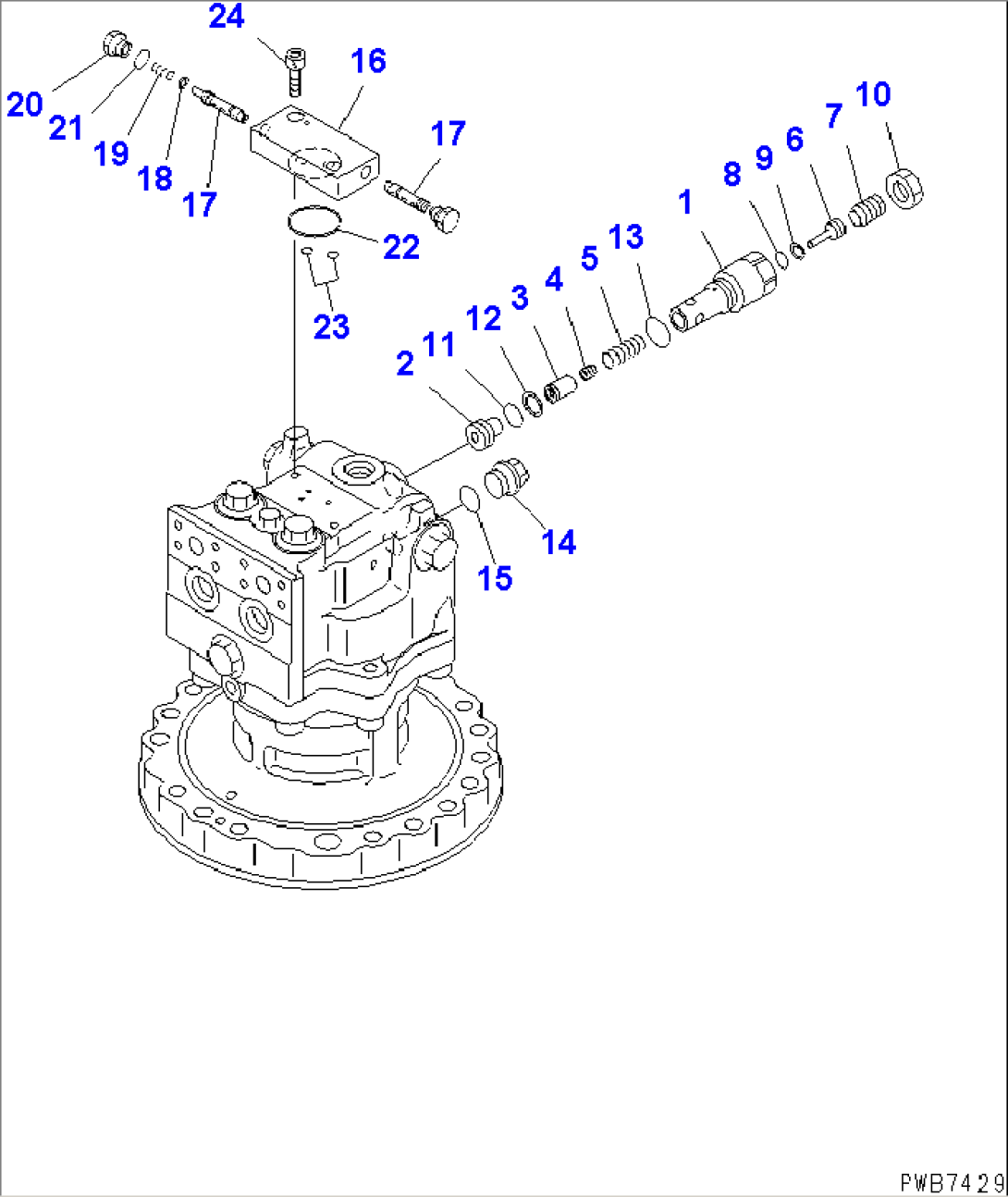 SWING MOTOR (3/3)(#10574-)
