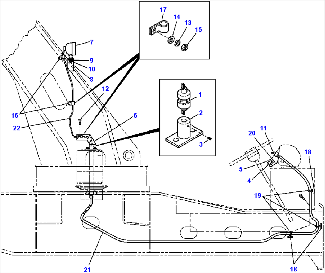 FIG. E0100-01A4 PEDESTAL MOUNTED - ROTATIONAL MOUNT