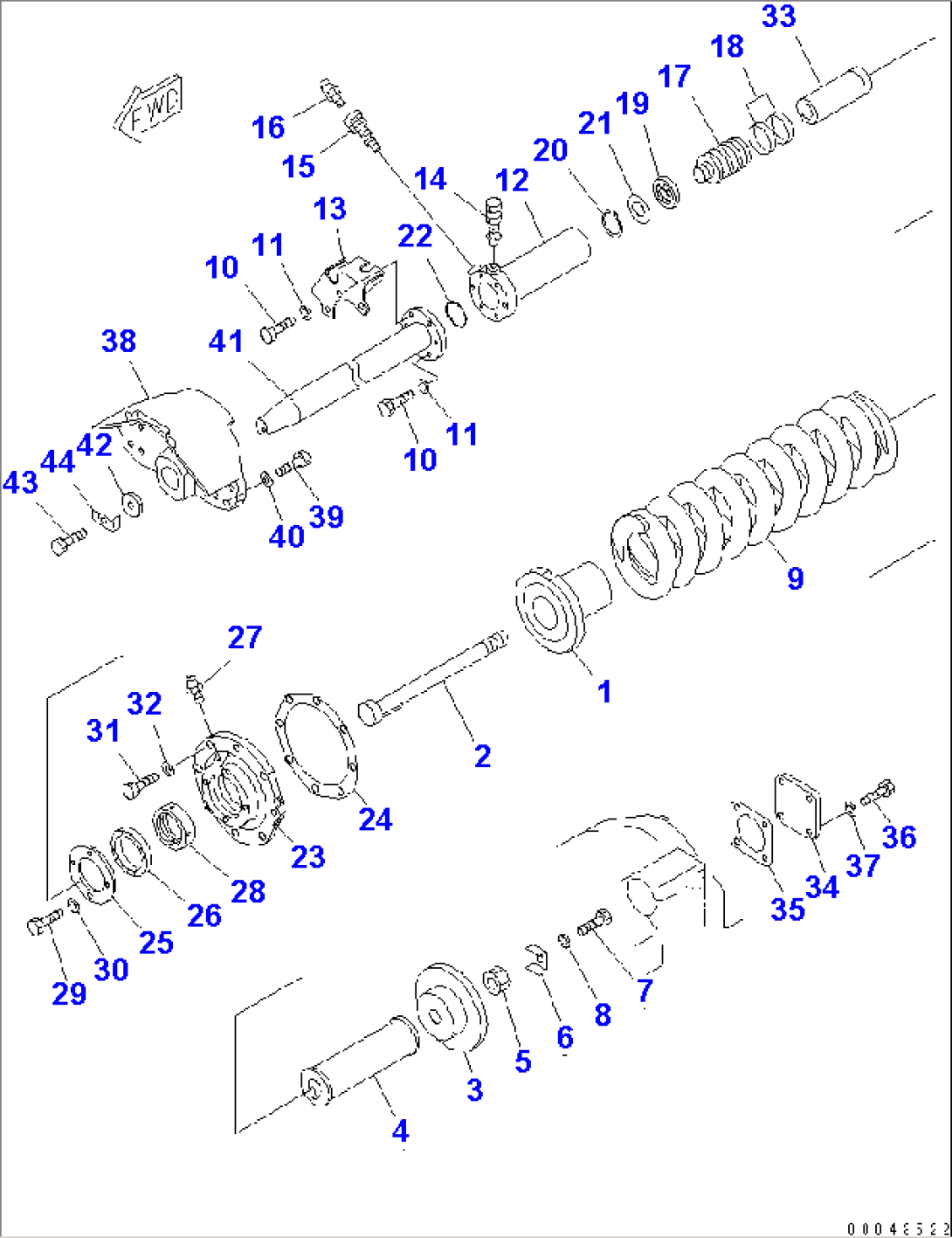 RECOIL SPRING (D85A) (R.H.)(#37822-)