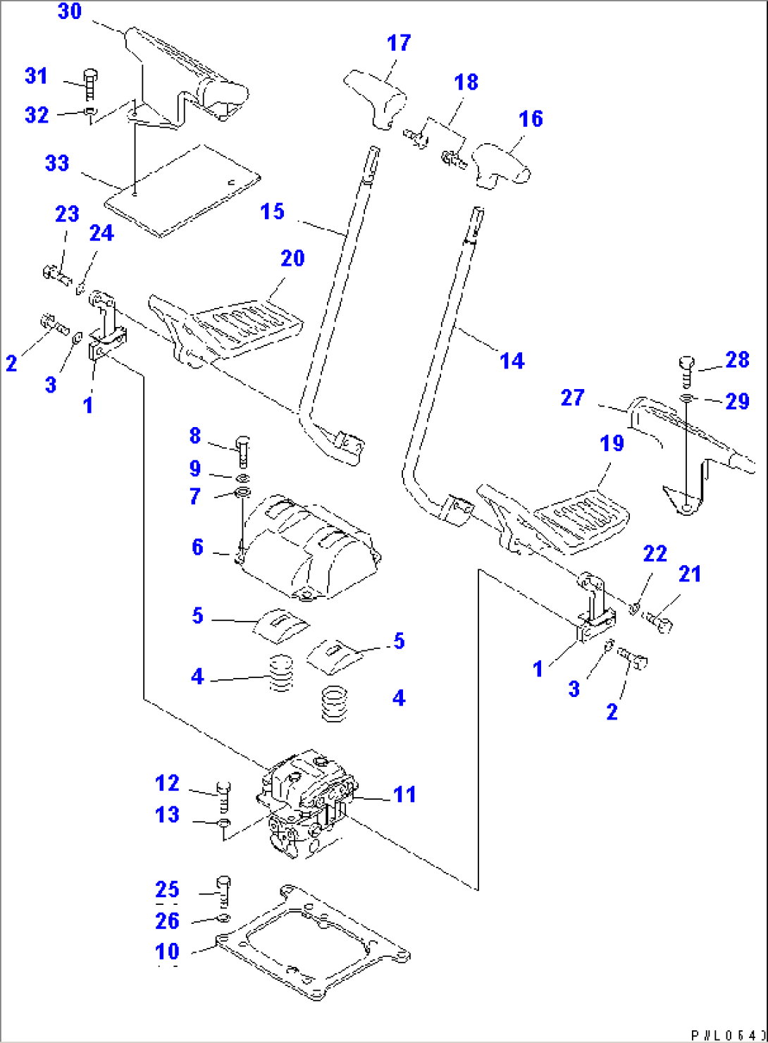 FLOOR FRAME (TRAVEL LEVER)