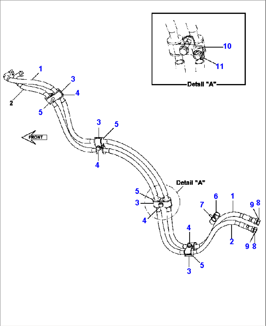 HYDRAULIC PIPING RIPPER LINES