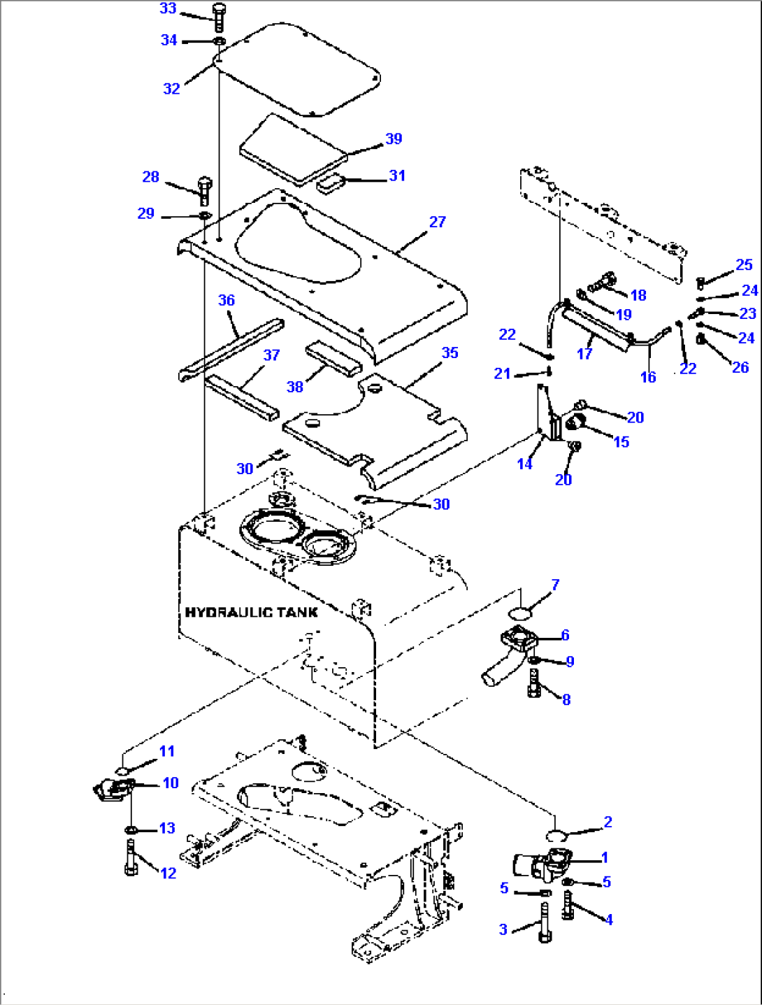 H0110-05A0 HYDRAULIC TANK COVER AND DUST INDICATOR
