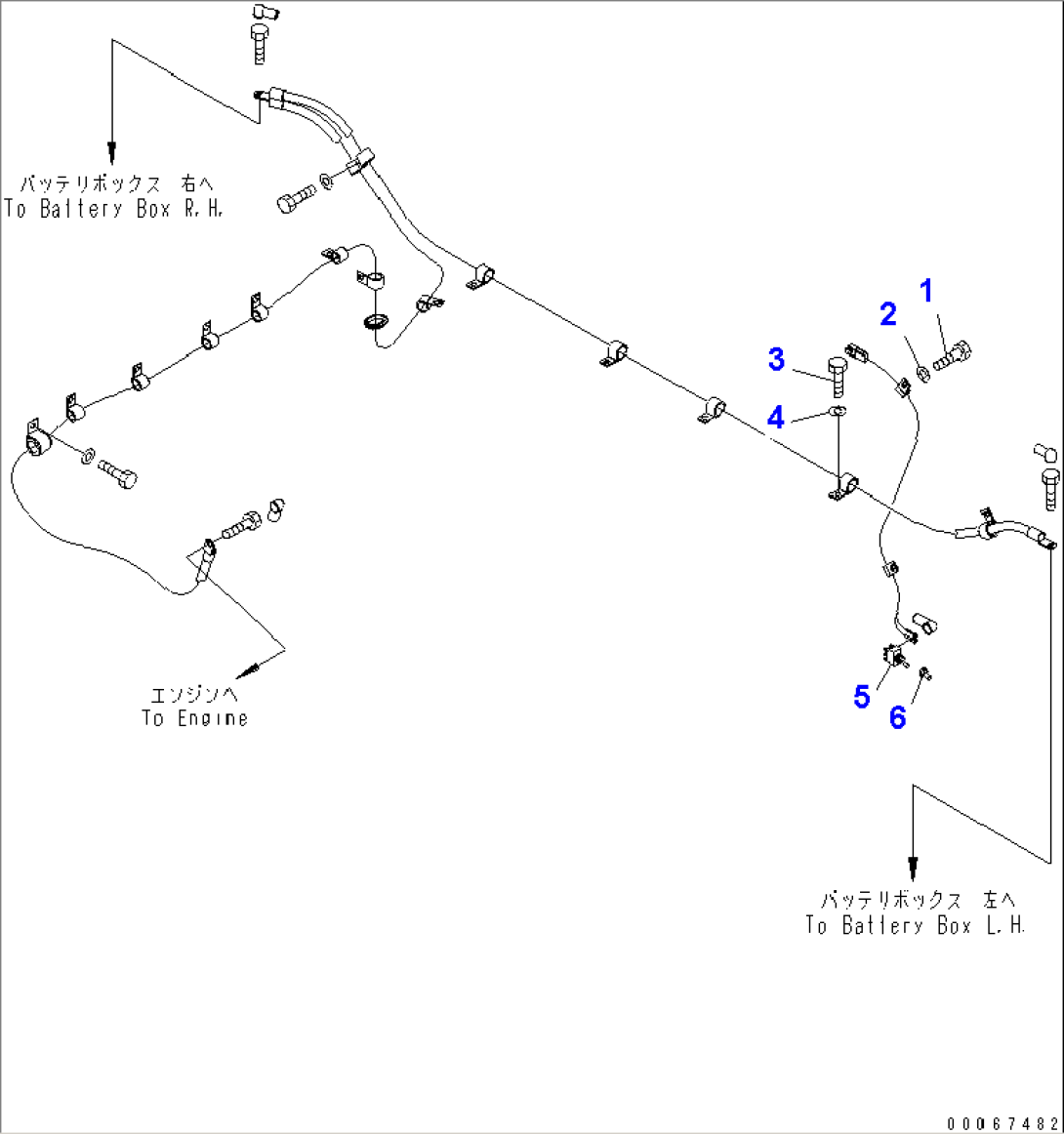 BATTERY BOX¤ L.H. (HARNESS MOUNTING PARTS) (REINFORCED TYPE HARNESS)(#70028-)