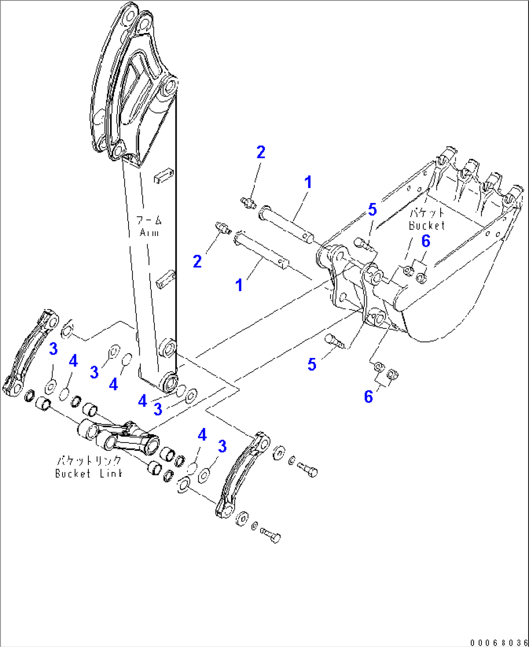 BUCKET PIN(#15001-)