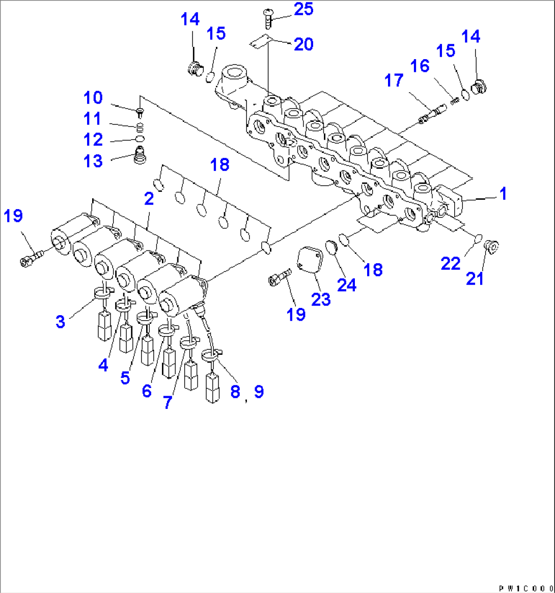 SOLENOID VALVE (INNER PARTS)(#20001-21589)