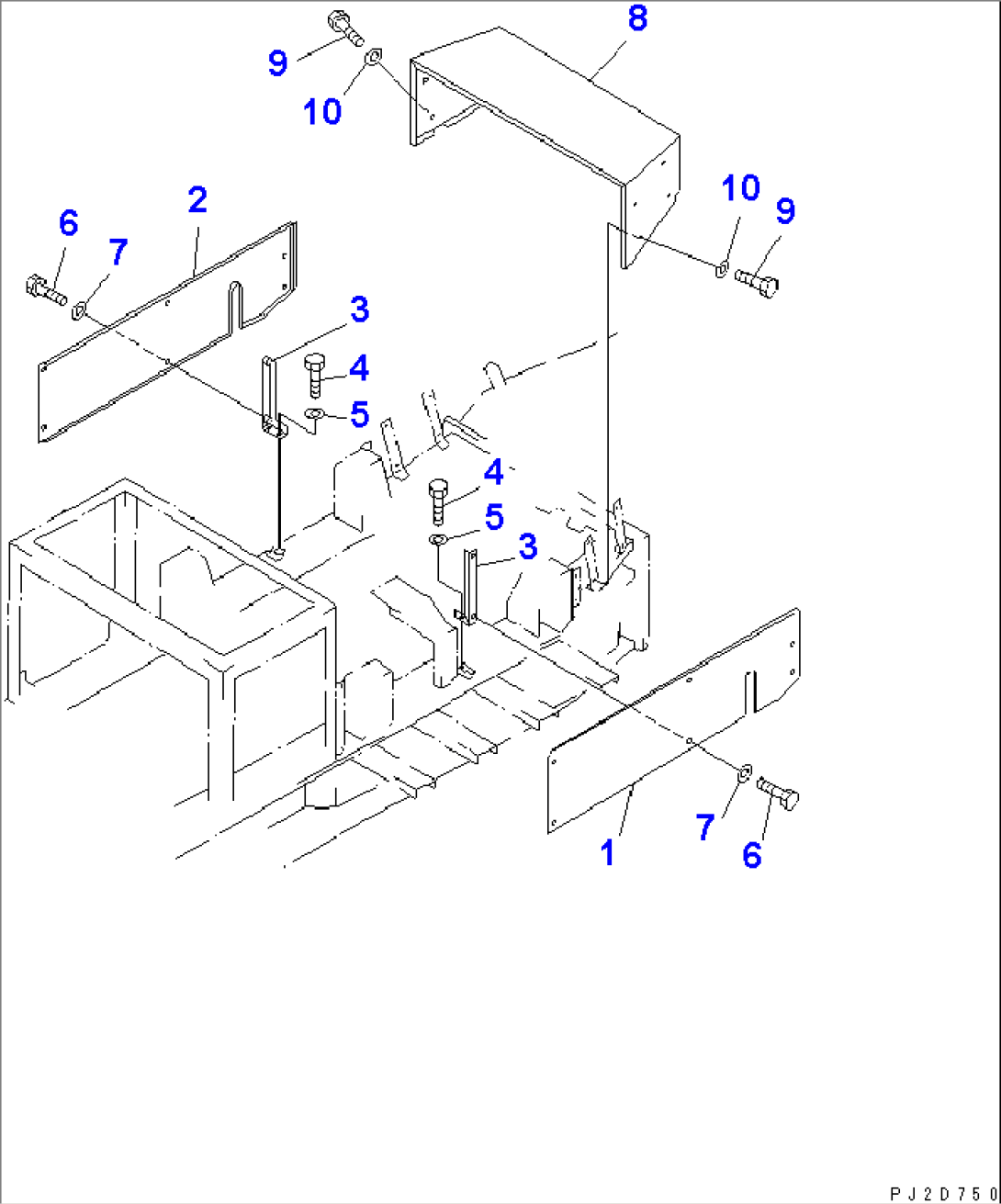 SIDE COVER (REAR) (TBG SPEC.)(#11063-)