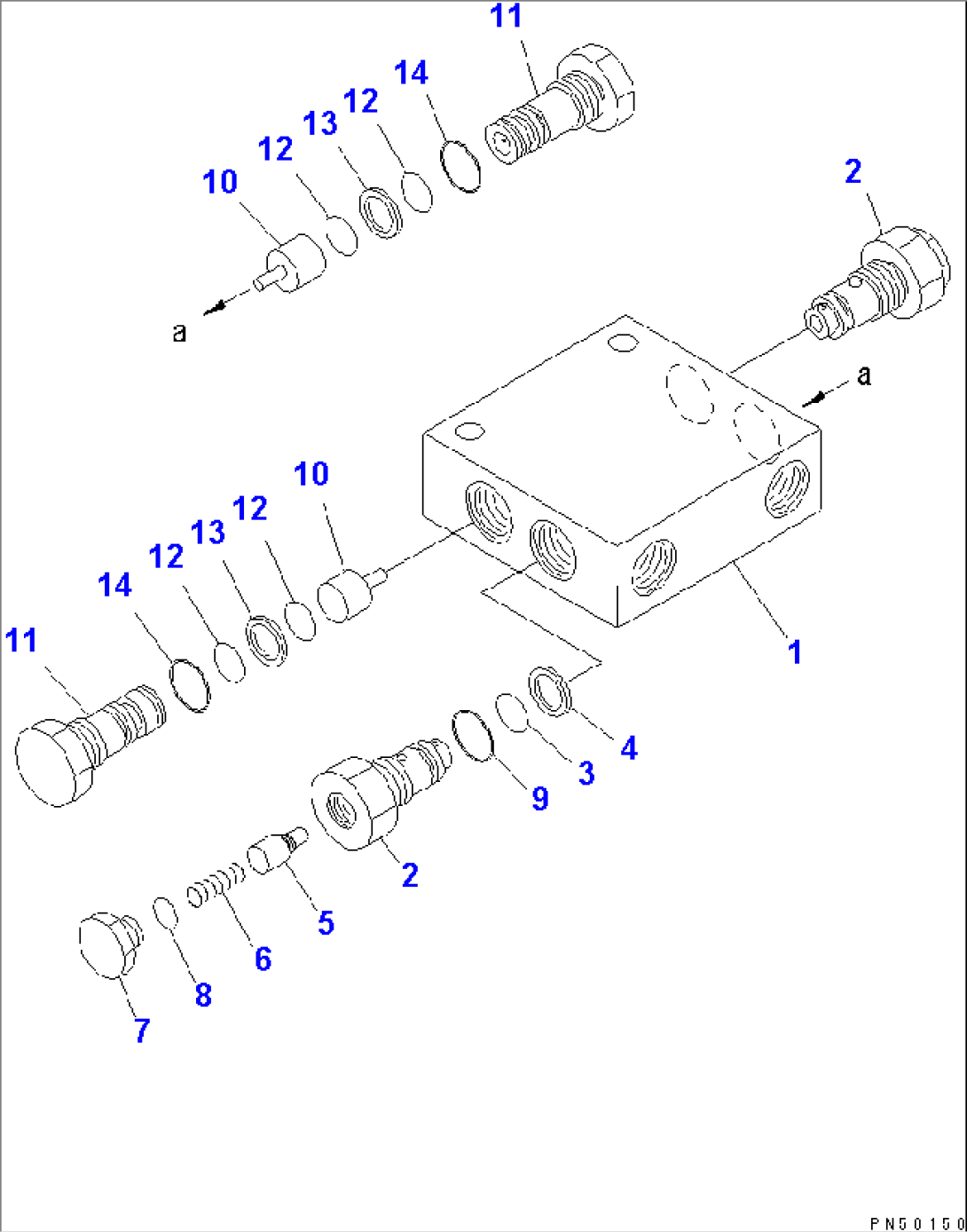 PILOT CHECK VALVE (FOR ARTICULATE OR ANGLING PLOW ANGLE)