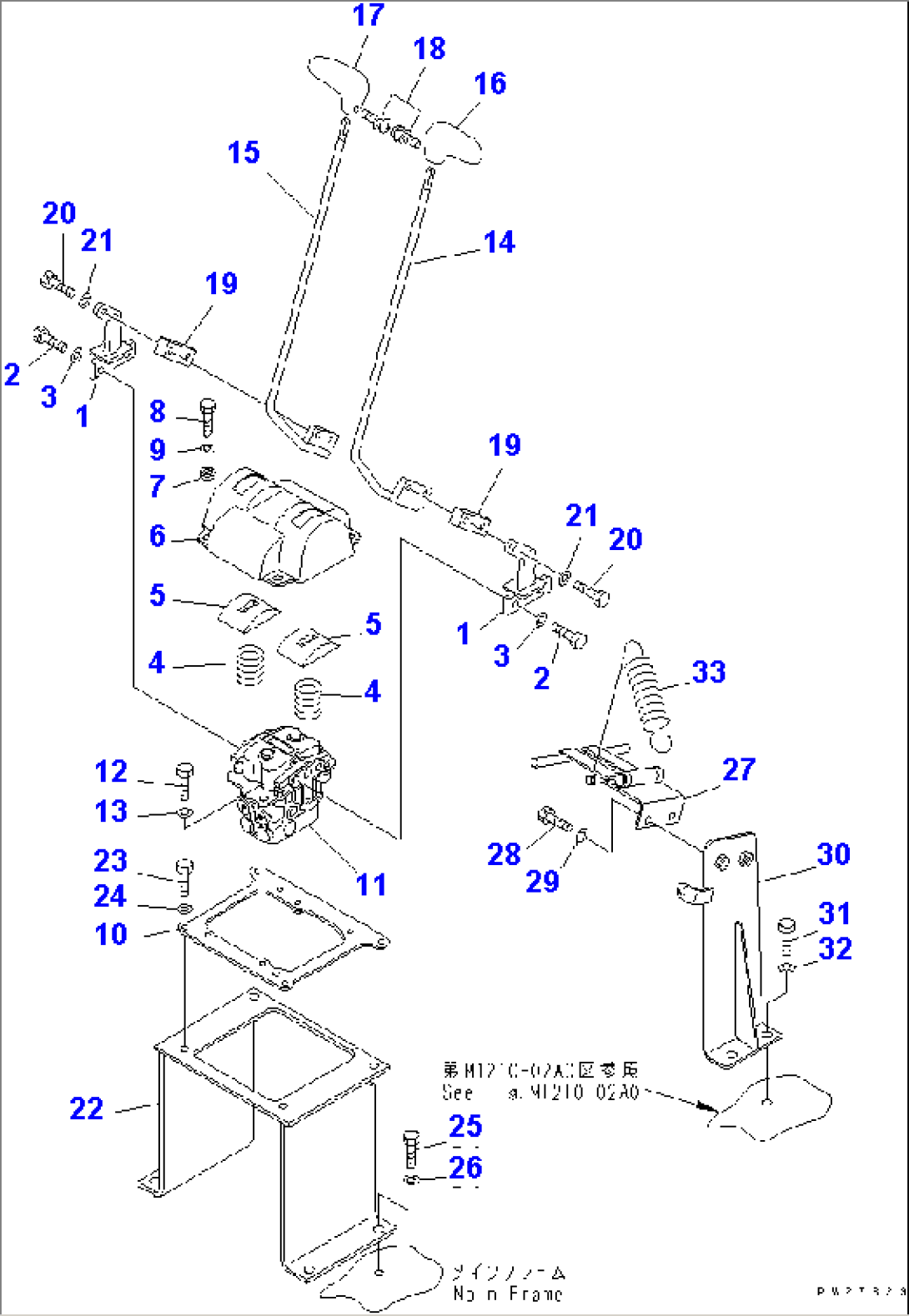 TRAVEL CONTROL LEVER
