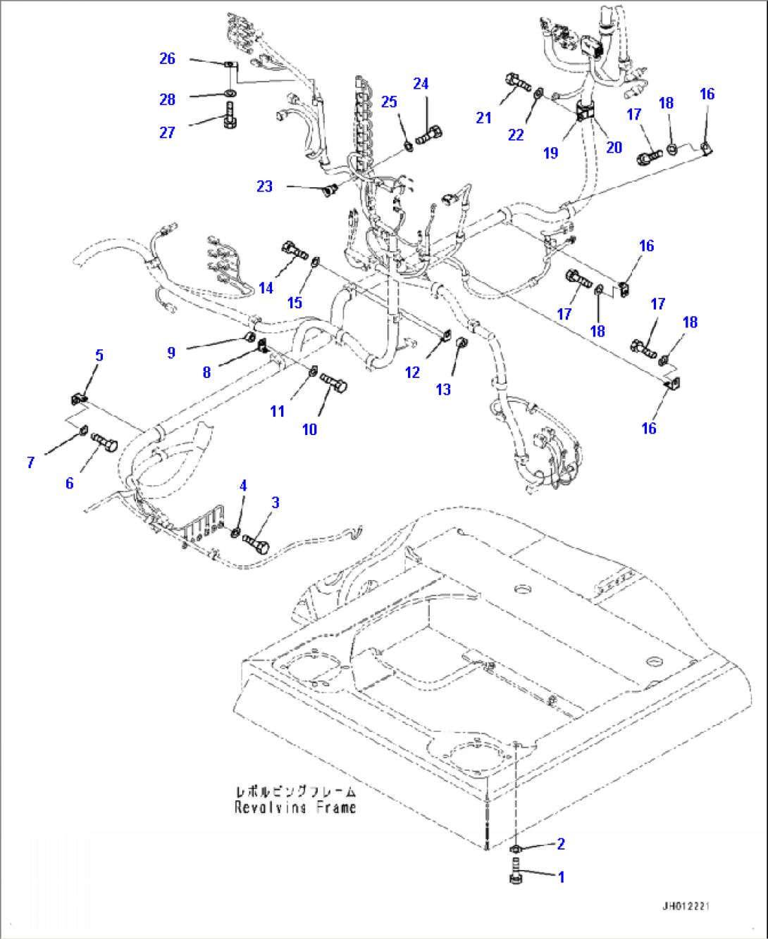 E0200-001002 MAIN WIRING HARNESS MOUNTING (1/4)