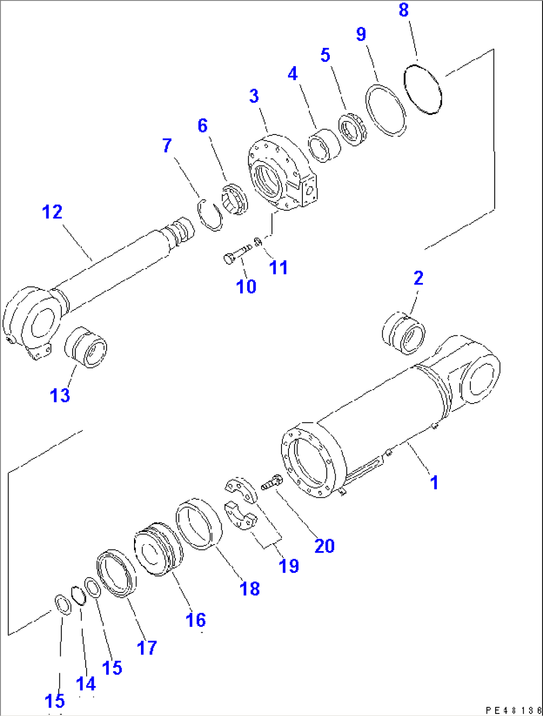 DUMP CYLINDER(#50001-)