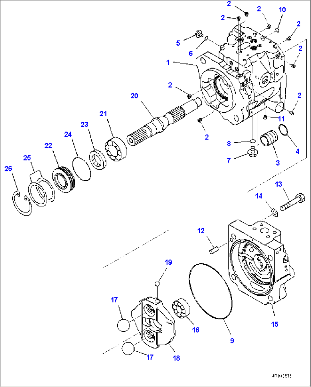 Hydraulic Pump, Steering Pump (1/4) (#90216-)