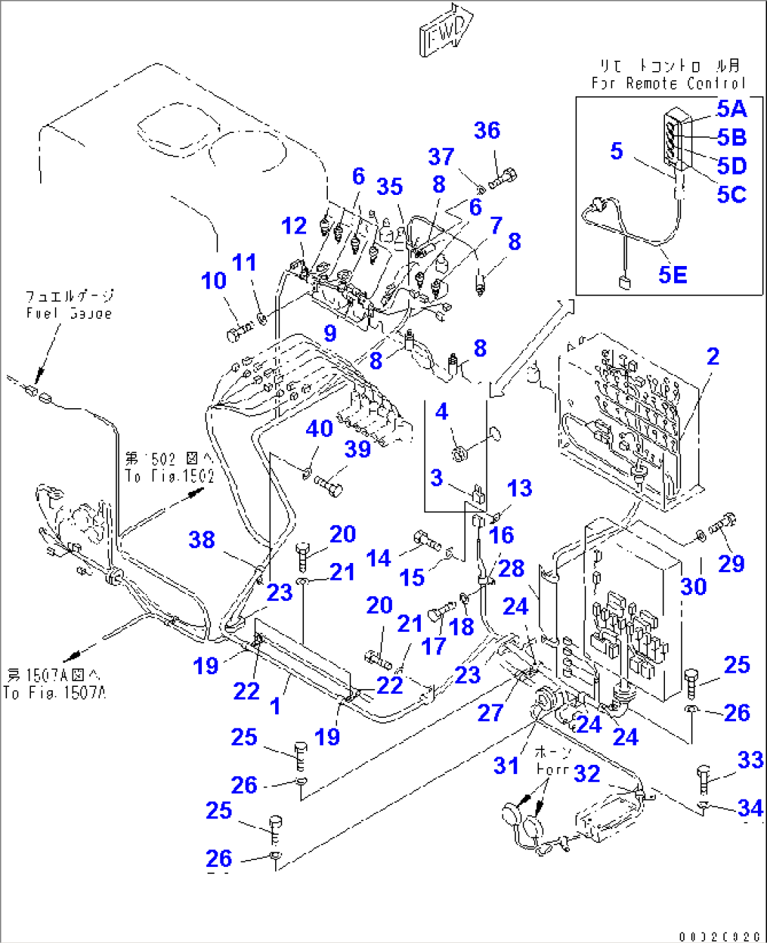 ELECTRICAL SYSTEM (MAIN HARNESS) (1/2)(#1501-)