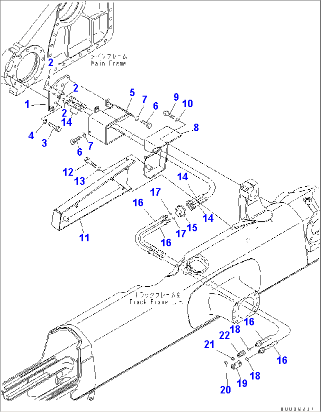 TILT LINE (TRACK FRAME SIDE) (FOR PITCH DOZER)