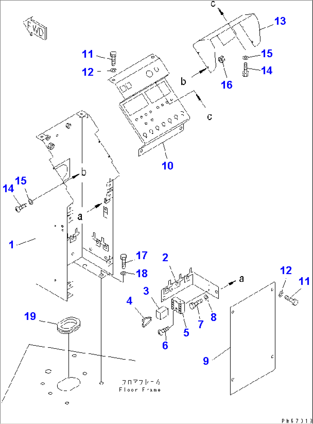 INSTRUMENT PANEL (1/2) (POST AND COVER)