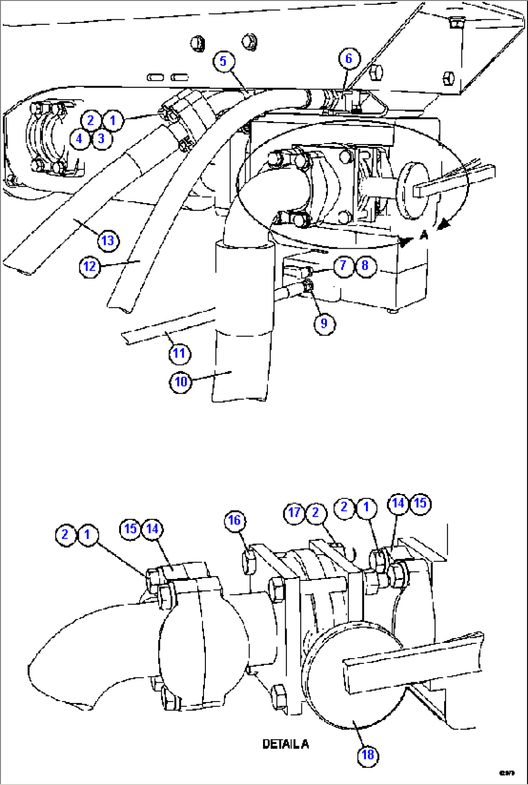 STEERING PUMP PIPING ( 1/2)