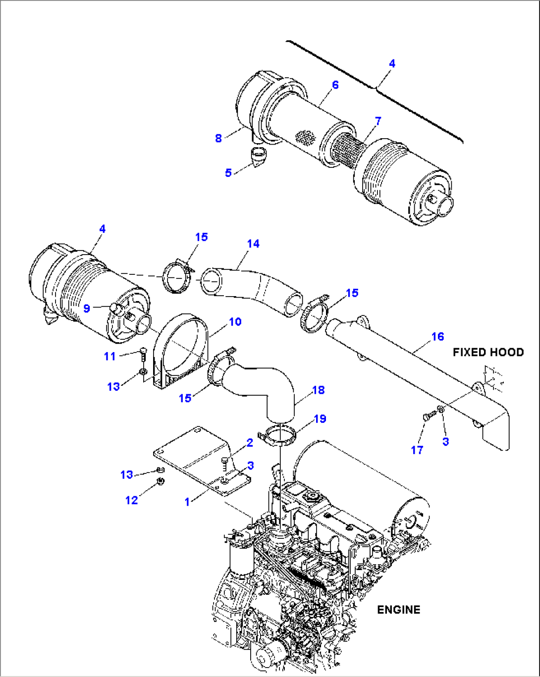 AIR CLEANER AND MOUNTING